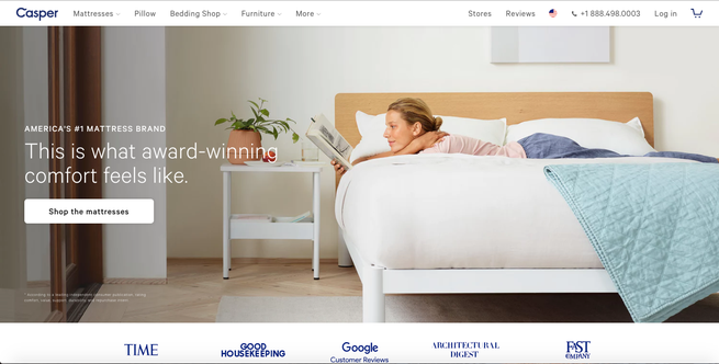 Casper Homepage